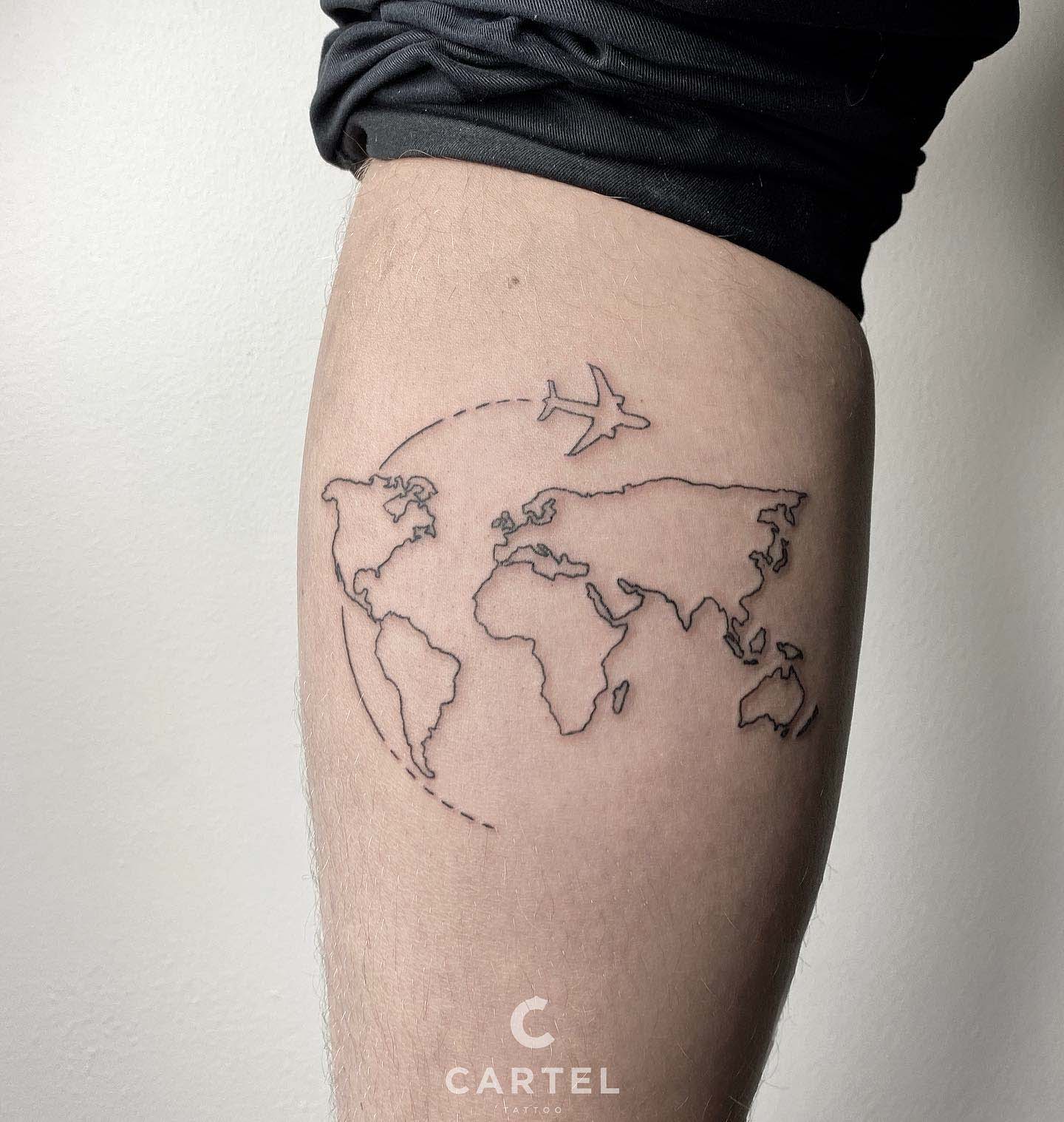 Black & Grey Lower Leg Tattoo | Liam Wagram - TrueArtists