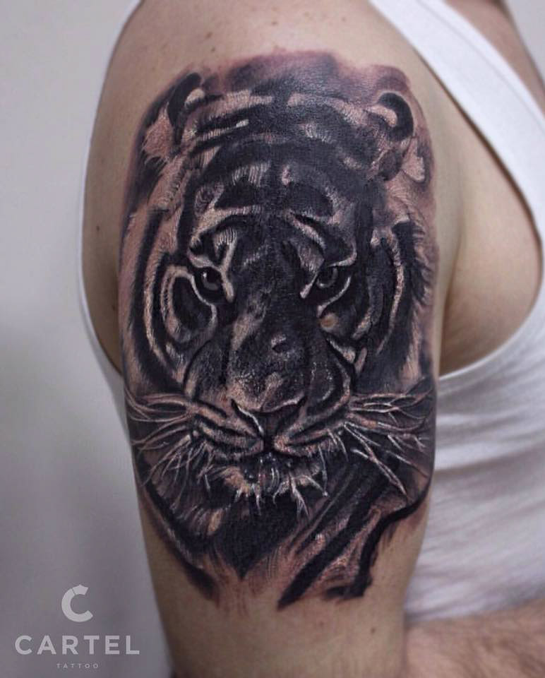 Tiger tattoo - watch inspiring examples | Cartel Tattoo