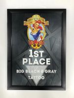 1st Place Big Black&Gray Tattoo Award