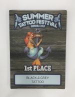 1st Place Black&Grey Tattoo Award
